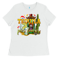 White Tequila Por Favor Ladies Tee - texasbilliewilder