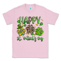 Bubblegum Pink happy st. patricks day paws Classic Tee - Artiststas