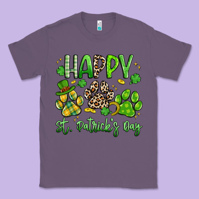 Happy St. Patricks Day Paws Classic Tee Designed By Artiststas