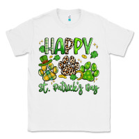 White happy st. patricks day paws Classic Tee - Artiststas