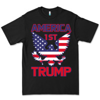 Black Trump America First Eagle Premium Tee - Bettercallsaul
