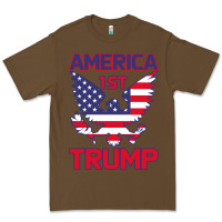 Cacao Trump America First Eagle Premium Tee - Bettercallsaul