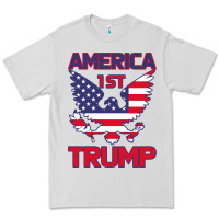 Dove Grey Trump America First Eagle Premium Tee - Bettercallsaul