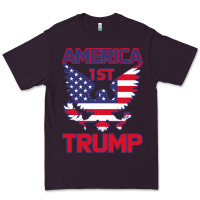 Plum Trump America First Eagle Premium Tee - Bettercallsaul