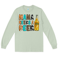 Matcha Mama Needs a Beer Long Sleeve Tee - CowCowDesign