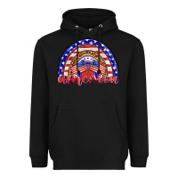 Black america rainbow Heavyweight Hoodie - BarkalooDesign