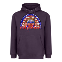 Plum america rainbow Heavyweight Hoodie - BarkalooDesign