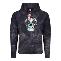 Cloud Black halloween skull collector mushrooms flowers and butterflies sweatshirt Vintage Hoodie - trangStudio