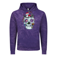 Cloud Purple halloween skull collector mushrooms flowers and butterflies sweatshirt Vintage Hoodie - trangStudio