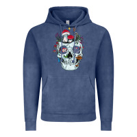 Vintage Denim halloween skull collector mushrooms flowers and butterflies sweatshirt Vintage Hoodie - trangStudio