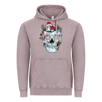 Vintage Zinc halloween skull collector mushrooms flowers and butterflies sweatshirt Vintage Hoodie - trangStudio