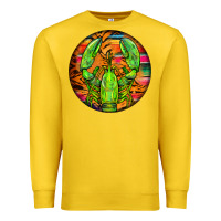Lemon lobster round Premium Sweatshirt - BarkalooDesign