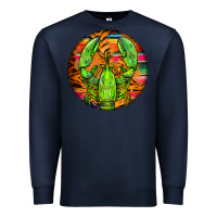 Navy lobster round Premium Sweatshirt - BarkalooDesign
