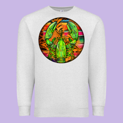 Lobster Round Premium Sweatshirt Designed By Barkaloodesign