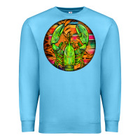Ocean Blue lobster round Premium Sweatshirt - BarkalooDesign
