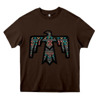 Chocolate Brown Black Aztec Thunderbird Heavy Core Tee - Bettercallsaul