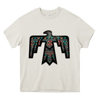 Cream Black Aztec Thunderbird Heavy Core Tee - Bettercallsaul