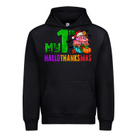 Black my first hallothanksmas Urban Hoodie - AdoDesignShop