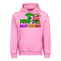 Fuchsia Pink my first hallothanksmas Urban Hoodie - AdoDesignShop