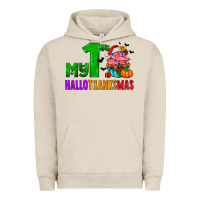 Pigment French Oak my first hallothanksmas Urban Hoodie - AdoDesignShop
