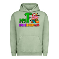 Pigment Oil Green my first hallothanksmas Urban Hoodie - AdoDesignShop