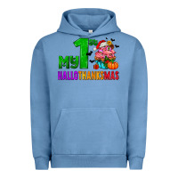 Pigment Pebble Blue my first hallothanksmas Urban Hoodie - AdoDesignShop