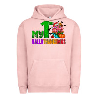 Pigment Salmon my first hallothanksmas Urban Hoodie - AdoDesignShop