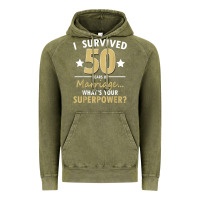50 Years Of Marriage Superpower 50th Wedding Anniversary Vintage Hoodie | Teevron