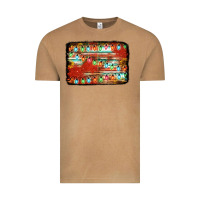 Vintage Camel christmas serape sunflower background Vintage Tee - Jasminsmagicworld