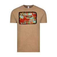 Vintage Coffee christmas serape sunflower background Vintage Tee - Jasminsmagicworld