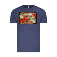 Vintage Denim christmas serape sunflower background Vintage Tee - Jasminsmagicworld