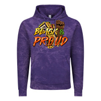 Cloud Purple Black and proud Vintage Hoodie - HowdyJamesFarm