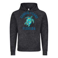 Vintage Black sanibel island beach design  sea turtle illustration gift pullover hoo Vintage Hoodie - trangStudio