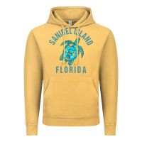 Vintage Mustard sanibel island beach design  sea turtle illustration gift pullover hoo Vintage Hoodie - trangStudio