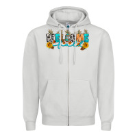 Dove Grey Welcome fall Zipper Hoodie - Artiststas