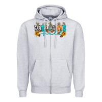Heather Grey Welcome fall Zipper Hoodie - Artiststas