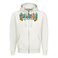 Oatmeal Heather Welcome fall Zipper Hoodie - Artiststas