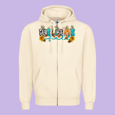 Welcome Fall Zipper Hoodie Designed By Artiststas