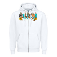 White Welcome fall Zipper Hoodie - Artiststas