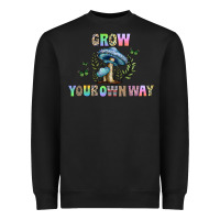 Black grow your own way Heavyweight Sweatshirt - CowhideDigitalArt