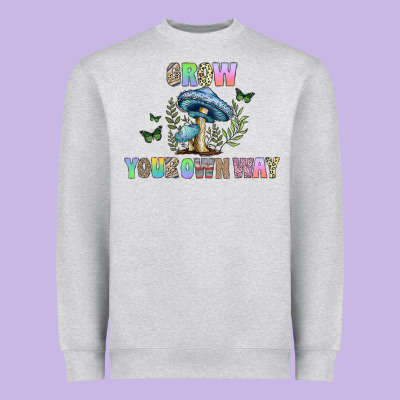 Grow Your Own Way Heavyweight Sweatshirt Designed By Cowhidedigitalart