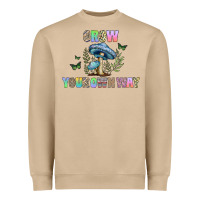 Mushroom grow your own way Heavyweight Sweatshirt - CowhideDigitalArt