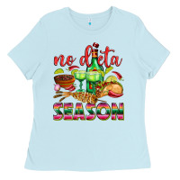 Baby Blue No Dieta Season Ladies Tee - texasbilliewilder