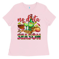 Bubblegum Pink No Dieta Season Ladies Tee - texasbilliewilder