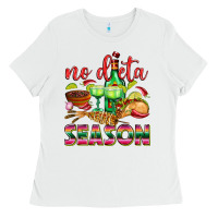 White No Dieta Season Ladies Tee - texasbilliewilder