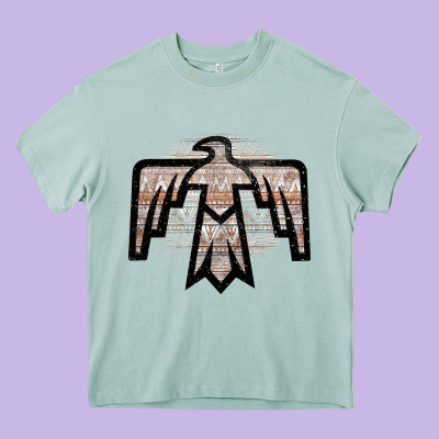 Western Light Aztec Thunderbird Heavy Core Tee Designed By Bettercallsaul