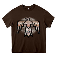 Chocolate Brown Western Light Aztec Thunderbird Heavy Core Tee - Bettercallsaul