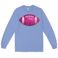 Colony Blue american football pink Long Sleeve Tee - CowCowDesign