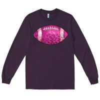 Plum american football pink Long Sleeve Tee - CowCowDesign