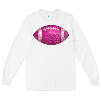 White american football pink Long Sleeve Tee - CowCowDesign